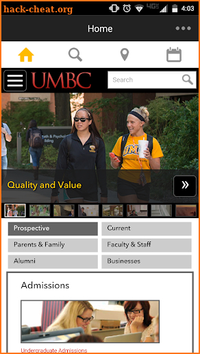 UMBC screenshot