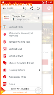 UMD Student Affairs screenshot