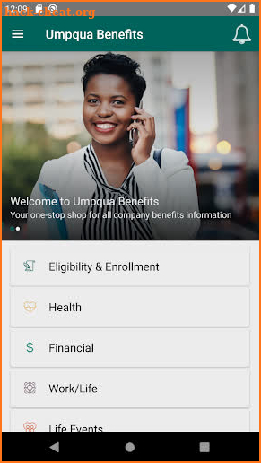Umpqua Benefits screenshot