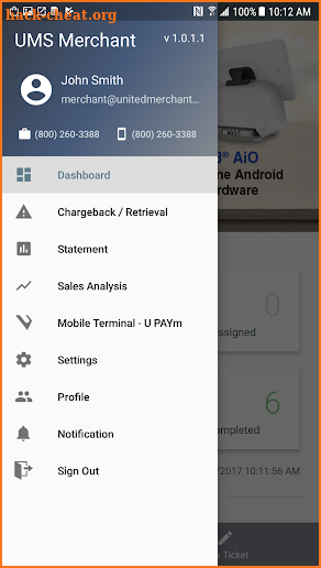 UMS Merchant App screenshot