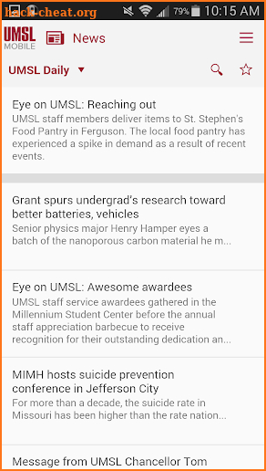 UMSL Mobile 3.0 screenshot