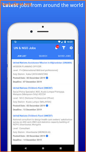 UN & NGO Jobs screenshot
