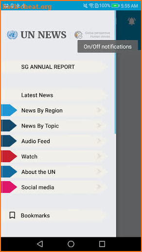 UN News Reader screenshot