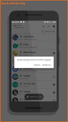 UnApp — Easy Uninstall Multiple Apps [no root] screenshot