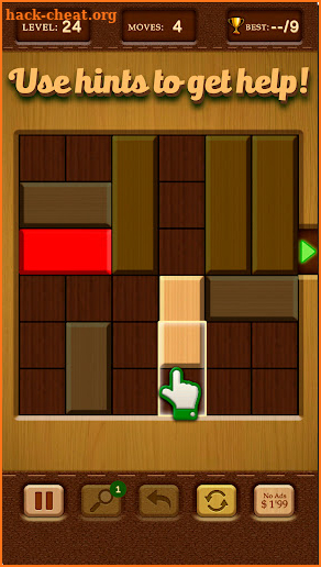 Unblock Red Wood Puzzle screenshot