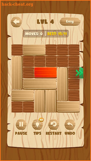 Unblock Red Wood - Puzzle Game screenshot