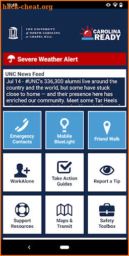 UNC Carolina Ready Safety screenshot