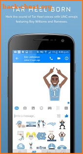 UNC Tar Heels Emojis screenshot