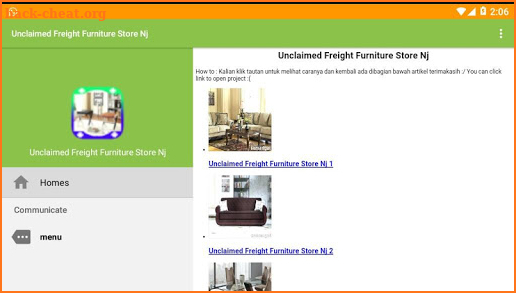 Unclaimed Freight Furniture Store Nj screenshot