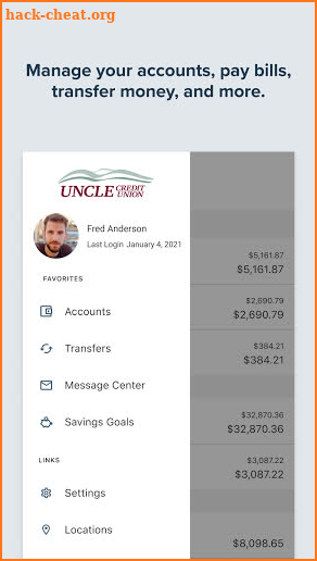 UNCLE Credit Union Mobile screenshot