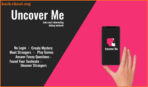 Uncover Me - Stranger chat app no login, play game screenshot