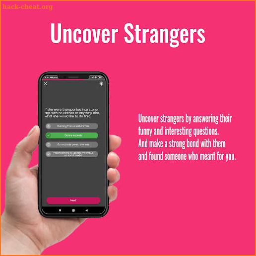 Uncover Me - Stranger chat app no login, play game screenshot