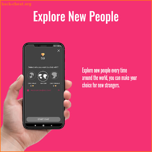Uncover Me - Stranger chat app no login, play game screenshot