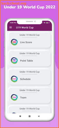 Under 19 World Cup 2022 screenshot
