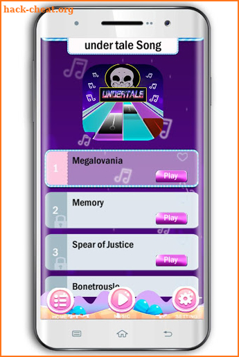 under tale Song for Piano Tiles Game screenshot