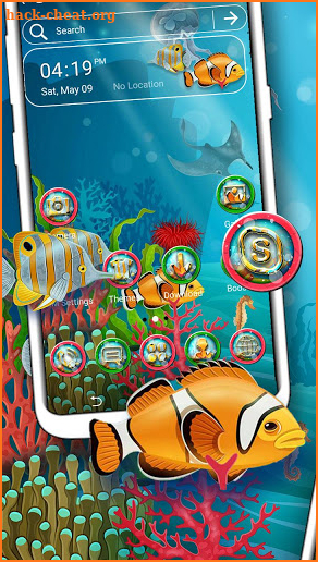 Under Water Life Launcher Theme screenshot
