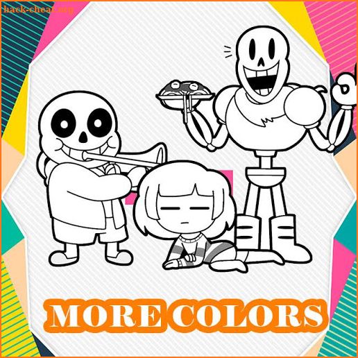 Undertale Coloring Pages Game screenshot