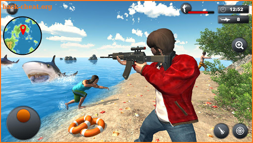 Underwater Bull Shark Attack Sniper Hunter Game screenshot