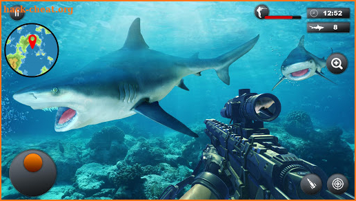 Underwater Bull Shark Attack Sniper Hunter Game screenshot