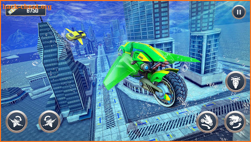 Underwater Racing Motorbike Flying Stunts screenshot
