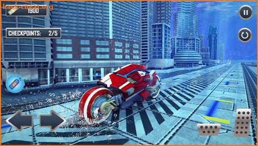 Underwater Racing Motorbike Flying Stunts screenshot