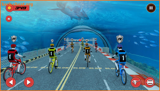 Underwater Stunt Bicycle Race Adventure screenshot