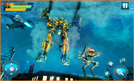 Underwater Submarine Multi Robot Fighting Games screenshot