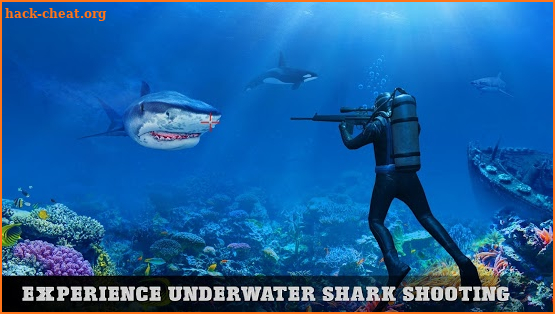 Underwater Tiger Shark Attack FPS Sniper Shooter screenshot