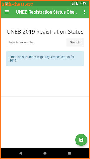 UNEB Registration Status Checker screenshot