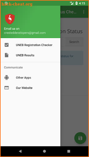 UNEB Registration Status Checker screenshot