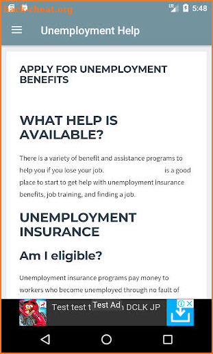Unemployment Insurance - USA screenshot
