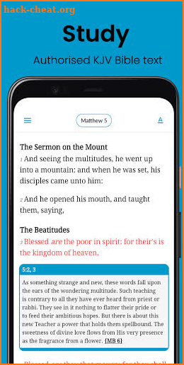 Unfeigned Bible screenshot