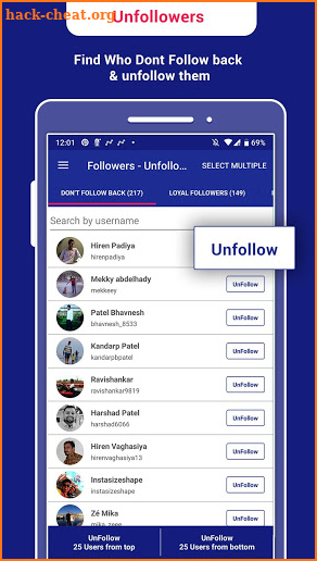 Unfollow For Insta - Unfollowers & Followers screenshot