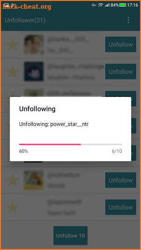 Unfollow Users Cleaner for insta screenshot