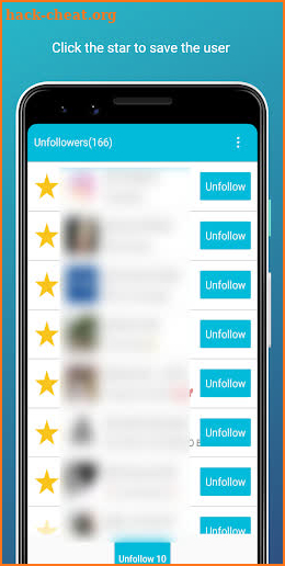 Unfollow Users Plus screenshot