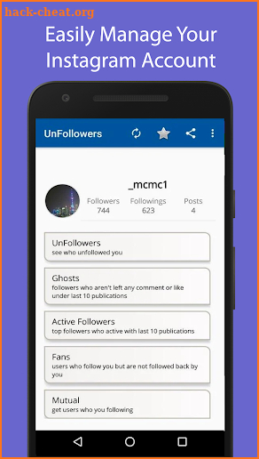 Unfollowers for instagram, cleaner & Non Follower screenshot