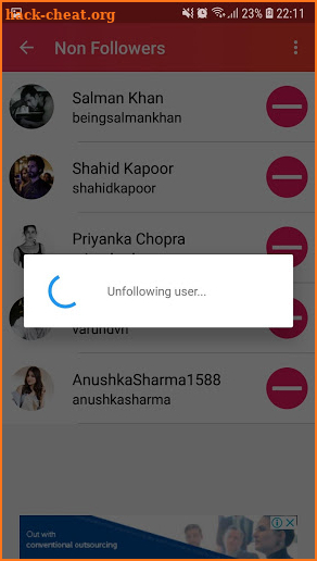 Unfollowers Tracker for Instagram Api : Follower screenshot