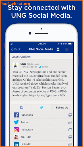 UNG Mobile screenshot