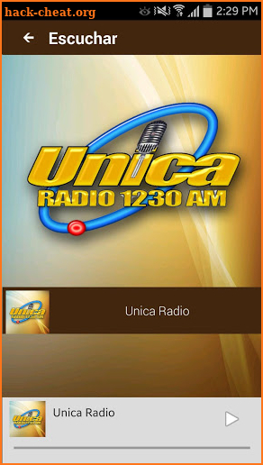 Unica Radio screenshot