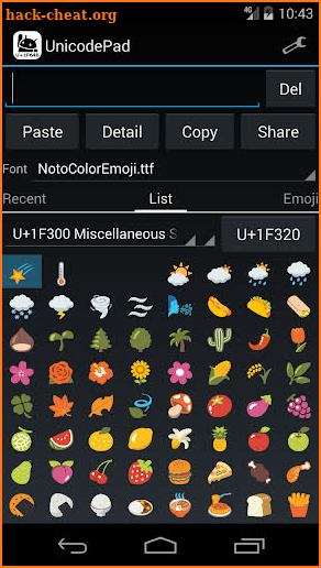 Unicode Pad screenshot
