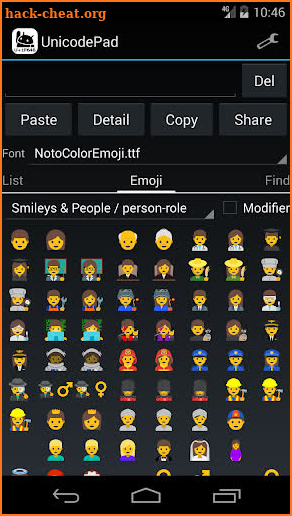 Unicode Pad screenshot