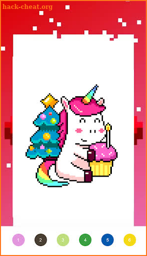 Unicorn Art Pixel - Color By Number screenshot