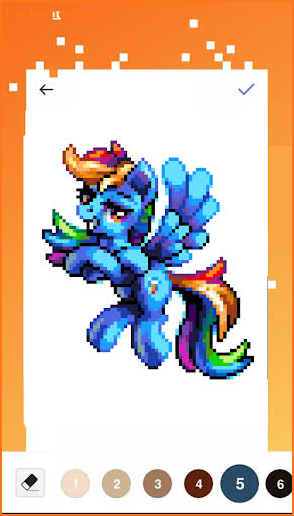 Unicorn Art Pixel - My Little Pony Color By Number screenshot