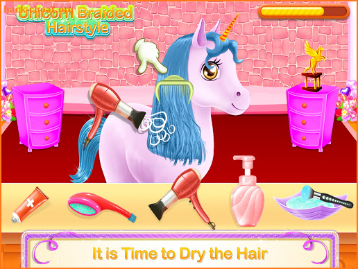 Unicorn Braided Hair Salon Makeover Hairstyle screenshot