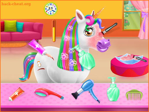 Unicorn Braided Hairstyle Makeover screenshot