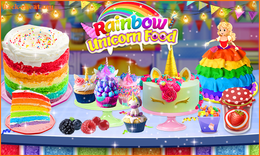 Unicorn Cake Games: New Rainbow Doll Cupcake screenshot