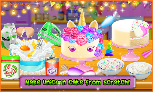 Unicorn Cake Games: New Rainbow Doll Cupcake screenshot