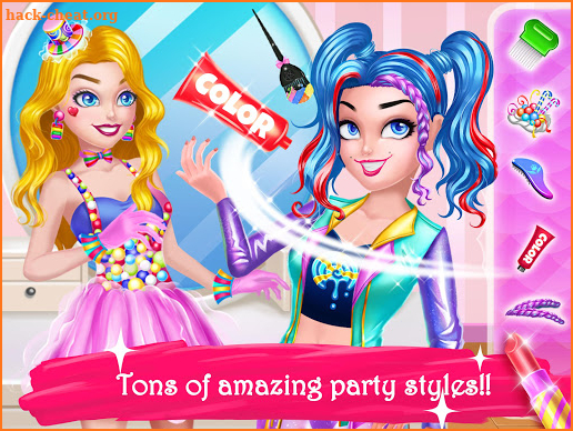 Unicorn Candy Makeup Dress Up: Twin Sisters Party screenshot