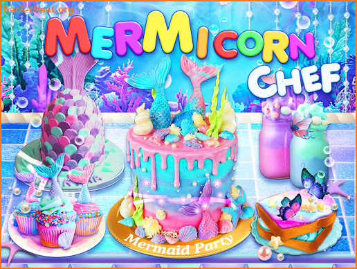 Unicorn Chef: Mermaid Mermicorn Girl Cooking Games screenshot