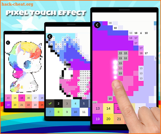 Unicorn Color by Number: Paint Unicorn Pixel Art screenshot